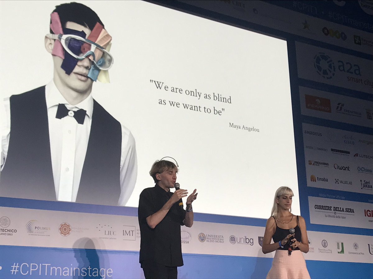 soc_rep's tweet photo. "Possiamo decidere che specie essere e che sensi sviluppare." La rivoluzione della Cyborg Art. #CMPI1 https://t.co/MbML6x12Zv