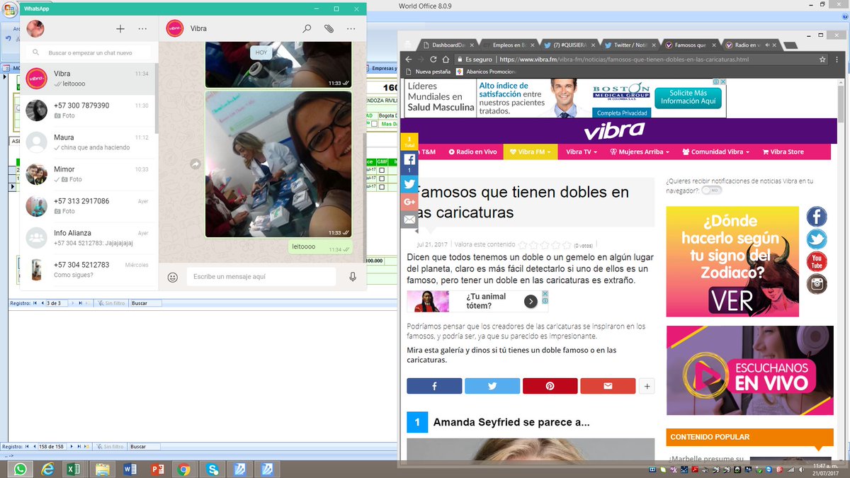 Linita20yi's tweet photo. #QUISIERASENTIR @LeonardoUrregoM el T&amp;M junto a las chicas de la ofi https://t.co/wP1K0ncLaZ