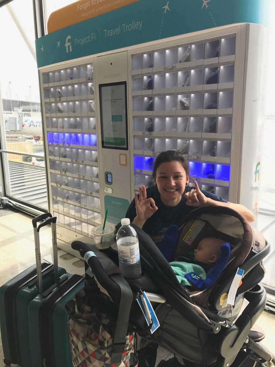 megmccaliano's tweet photo. What a fun thing to do at the airport!!! #babylovesprojectfi #freesocks #geographytrivia #asl #ProjectFi #flywithFi https://t.co/FDoymnKas3