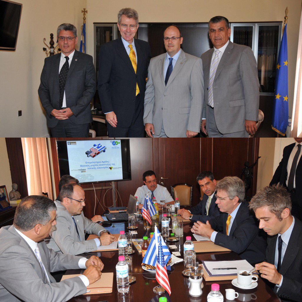 platomar's tweet photo. Απο την Επισκεψη του Αμερικανου Πρέσβη Geoffrey Pyatt Στο Επιμελητηριο Αχαϊας.Μια Σύσκεψη με πολύ ΜΕΓΑΛΟ ΕΝΔΙΑΦΕΡΟΝ!! https://t.co/DWPgh4Lbc2