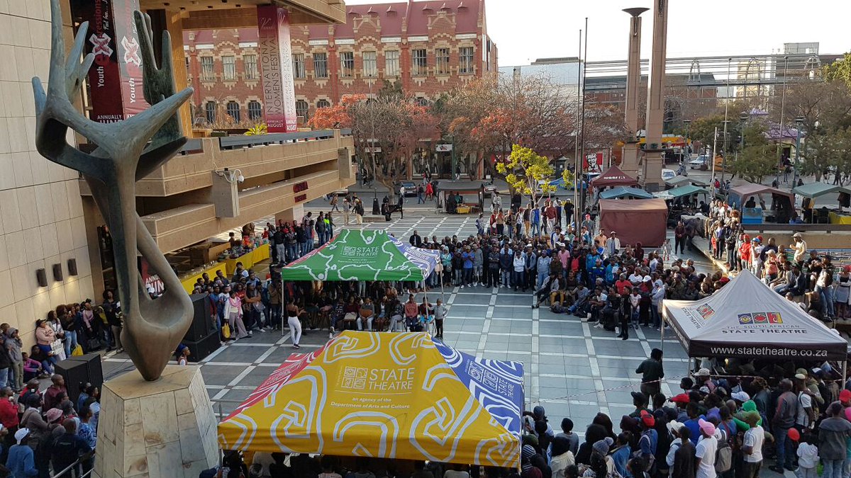 sastatetheatre's tweet photo. This afternoon's #Mahofi outdoor music show was packed!! #FridayLit #WeAreMoreThanJustaTheatre! https://t.co/wpteWmOPmc