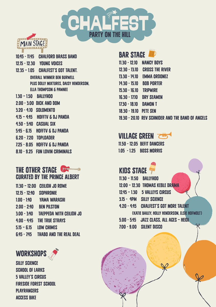 Looking forward to this tomorrow! I'm on at 12:15 on <a href="/ThePrinceAlbert/">Lotte & Miles</a> stage. See you there:) <a href="/CeilidhjoRowe/">Ceilidh-jo Rowe</a> <a href="/lowchimes/">Low Chimes</a> <a href="/funlovincrims/">FUN LOVIN' CRIMINALS</a>