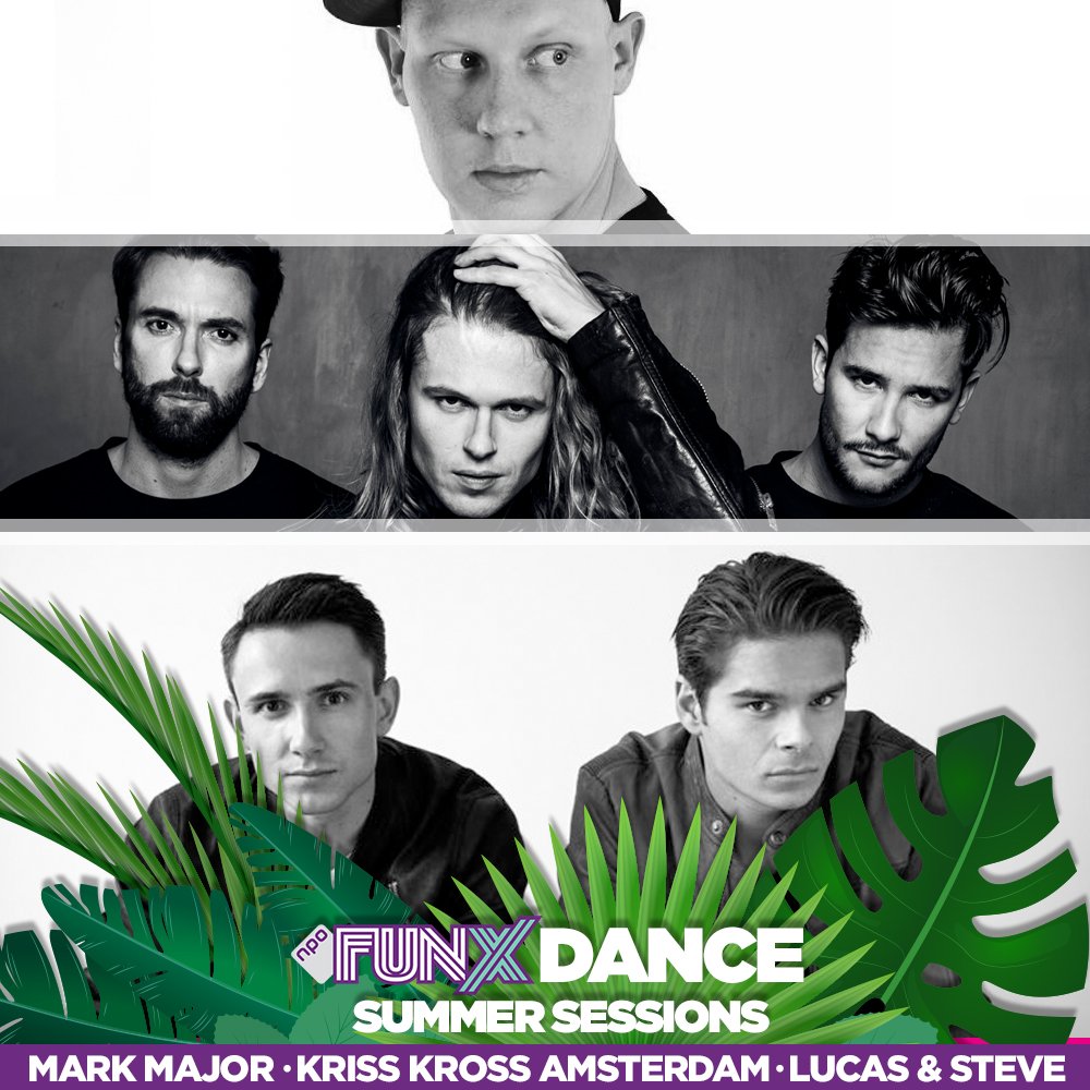 FunX's tweet photo. Vanavond geniet je in #FunXDance van de zomerse beats van dj's @lucasandsteve, @kriskrossadam en @MarkMajor_ #SummersSessions 🌴 https://t.co/Xe3YTWfbVW