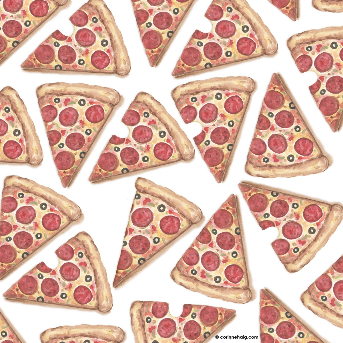 CorinneHaig's tweet photo. Happy #nationaljunkfoodday However you #slice it #pizza is an American classic #junkfood #JunkFoodDay #foodillustration #illustrator #artist https://t.co/ECqrehNXbN