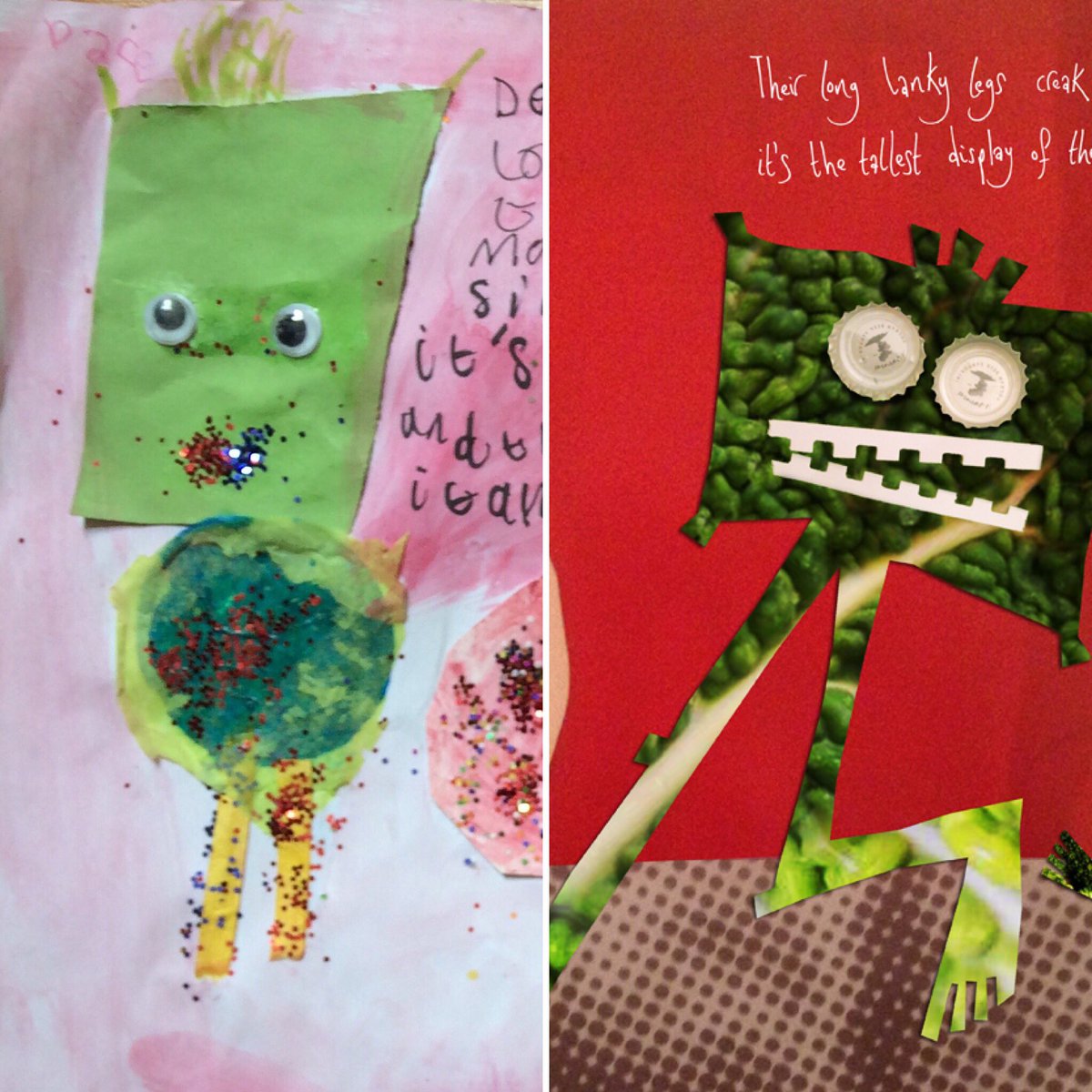 WaveynSnotts's tweet photo. We visited the ace @PSCA_FreeSchool with our bonkers book Cloud Cuckoo Land and to say thank you, they made their own. Here's some samples. https://t.co/GfzoG17cQc