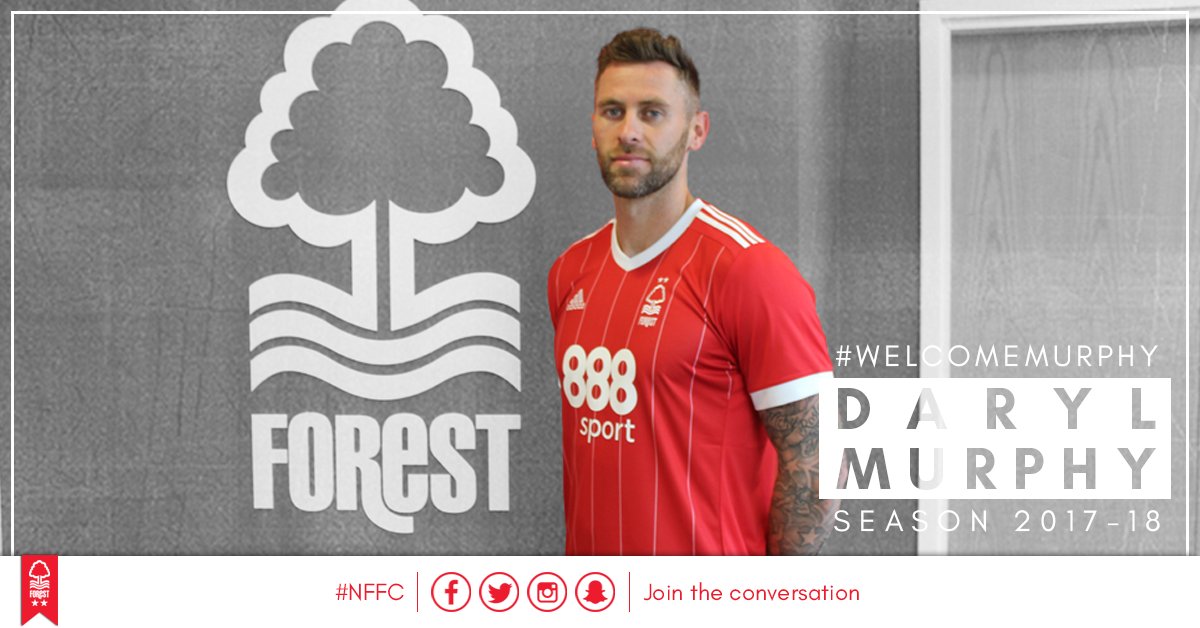 NFFC's tweet photo. 📝 #NFFC are delighted to announce that striker Daryl Murphy has joined the club on a three-year deal. https://t.co/v7bcMt3ac6 https://t.co/ZXysLBY3CE