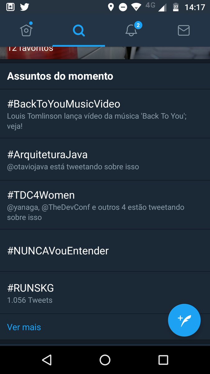 eliasnogueira's tweet image. Assuntos mais comentados do momento no Twitter
#ArquiteturaJava #TDC4Women 
#TheDevConf @TheDevConf