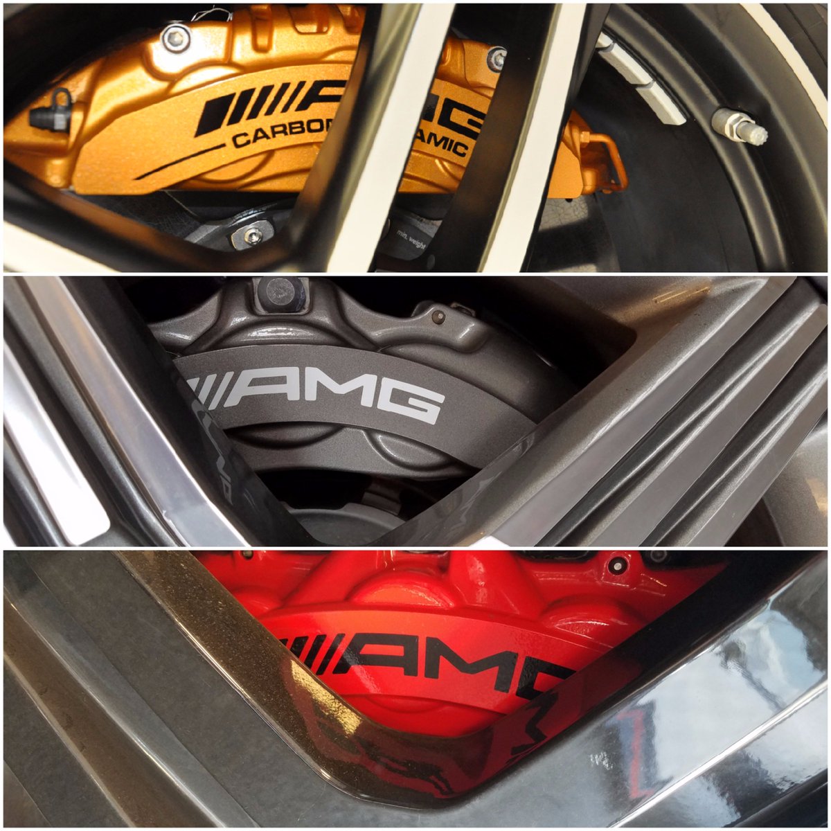 MBofBoston's tweet photo. Just taking a peek at @MercedesAMG brake calipers! https://t.co/Se7ejLMUpb