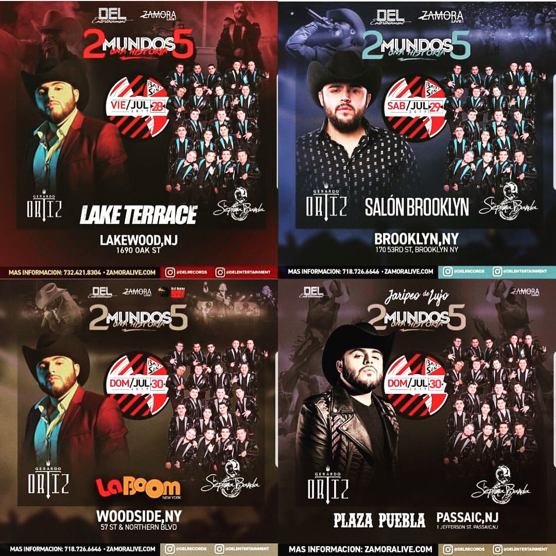 No se pierdan a <a href="/LaSeptimaBanda/">LaSeptimaBanda</a> y <a href="/gerardoortiznet/">Gerardo Ortiz</a> 🎟 Este fin de semana con #dosmundosunahistoria 🇺🇸
#laseptimabanda #gerardoortiz