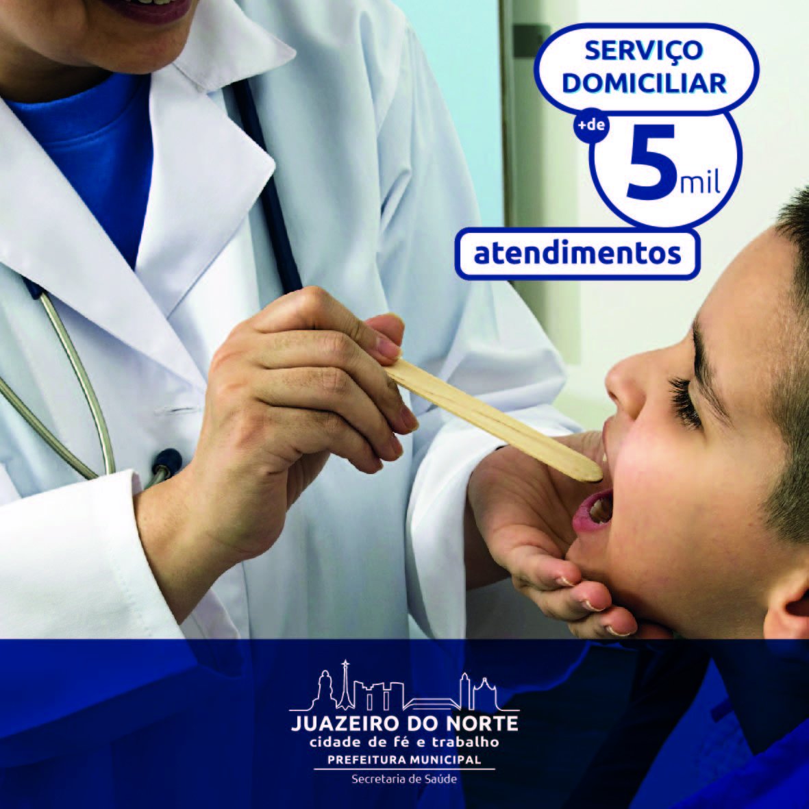 prefjuazeiro's tweet photo. Em seis meses de trabalho, realizamos mais de cinco mil atendimentos domiciliares, através da nossa equipe de profissionais da saúde. https://t.co/q138A4ybgO