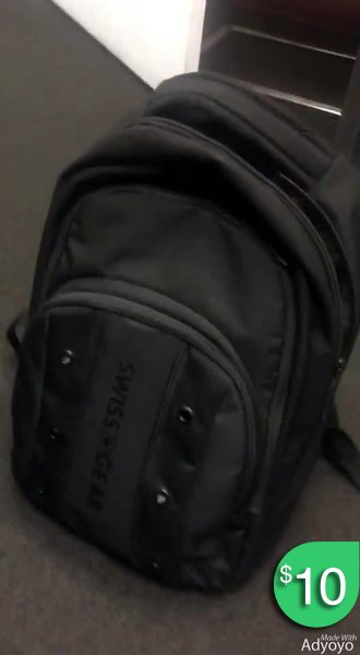 OfficialAdYoYo's tweet image. It's #FrugalFindsFriday! Check out this #SwissBackpack that's up for sale on our app. Shop #AdYoYo now: bit.ly/2tqKOn8. 😀
