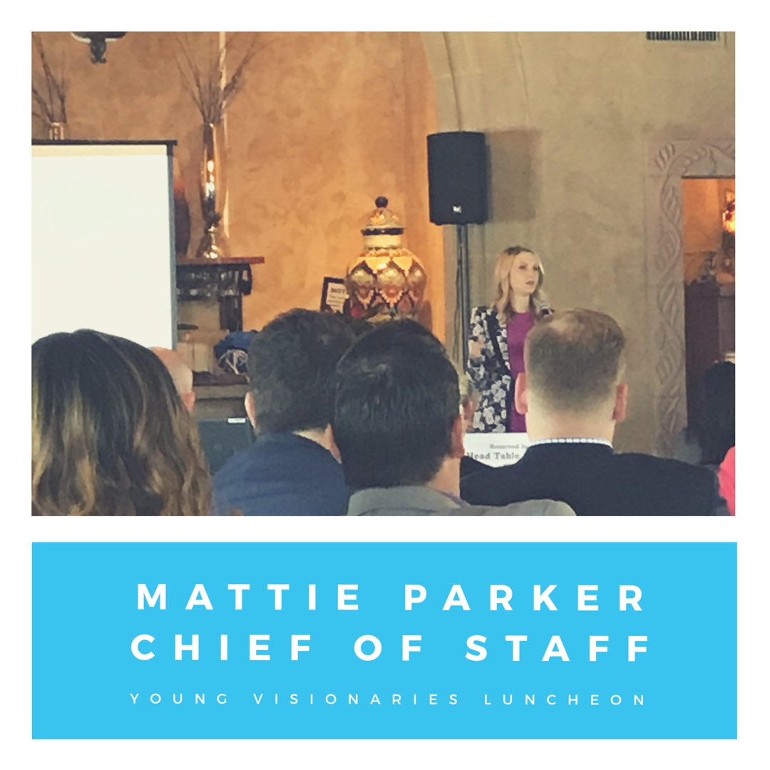 FTWChamber's tweet photo. Mattie Parker - @cityoffortworth Chief of Staff - shared her journey at the @VisionFW Young Visionaries Luncheon today. #liveworkplayfw https://t.co/MJbwMs9Mo7