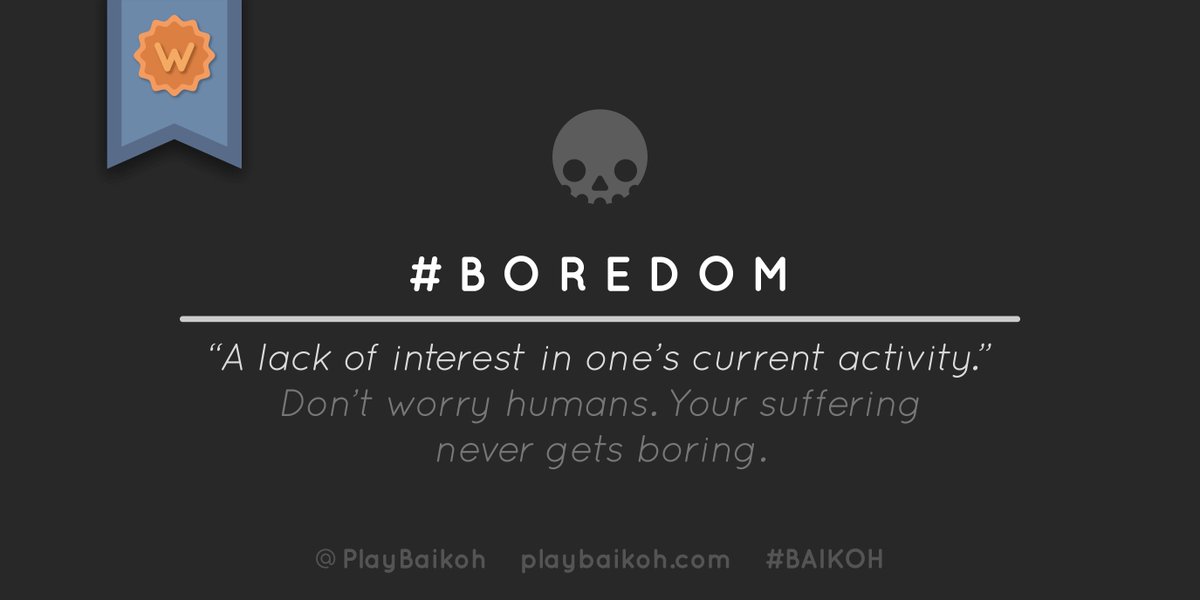 PlayBaikoh's tweet image. I&apos;m right here you know. You don&apos;t even have an excuse. #WordOfTheDay #Boredom #SolutionOfTheDay #BAIKOH