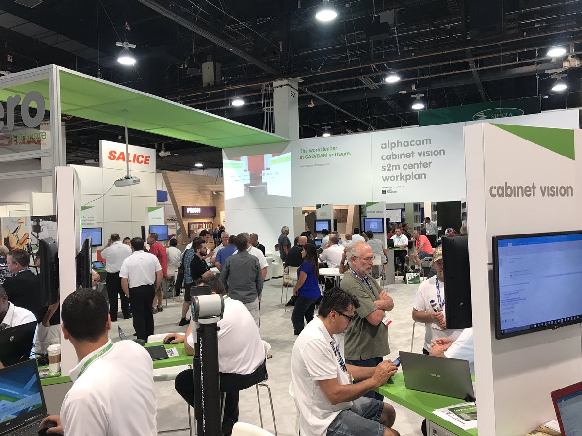 CabinetVision's tweet image. Day 3 #AWFS2017, been busy all day. Great to see so many woodworkers investing in tools to grow their businesses. @verosoftware  @Alphacam1
