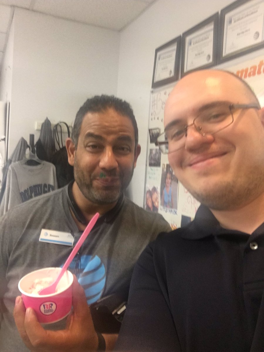 BestridgeBK's tweet photo. @BElnaboulsi enjoying his ice cream #ATT #KeepItCoolNER https://t.co/KUP6Ur7zUr