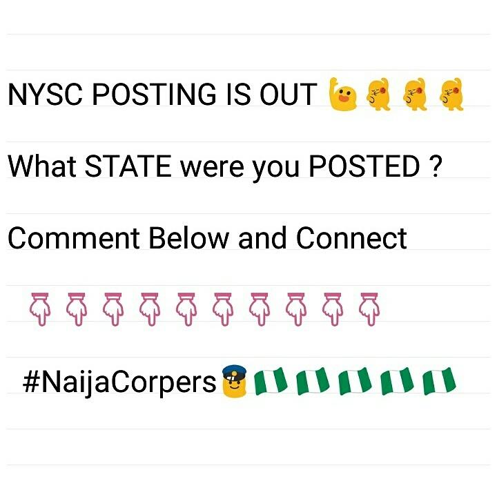 NaijaCorpers's tweet photo. #Finally Batch A Stream II
POSTING IS OUT ๐๐๐
Quote this tweet with STATE you are POSTED ? #NaijaCorpers #ConnectPost #RT https://t.co/8lGrSzL8C0
