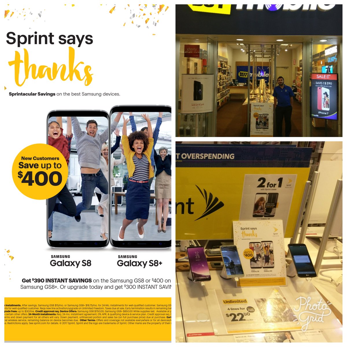 DanConwayNM's tweet photo. Getting #NRSamsungSprintSaysThanks off and running at Best Buy 2882 in ABQ! Come down and see us for some great #Samsung offers @GregPost11 https://t.co/C7nxHiIMgV