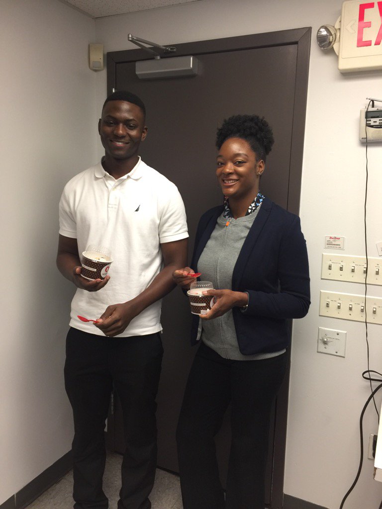 Introducing AT&amp;Ts newest RSC's  Tarik and Denae! 1st of training and they get ice cream! 😄How happy are they!!!