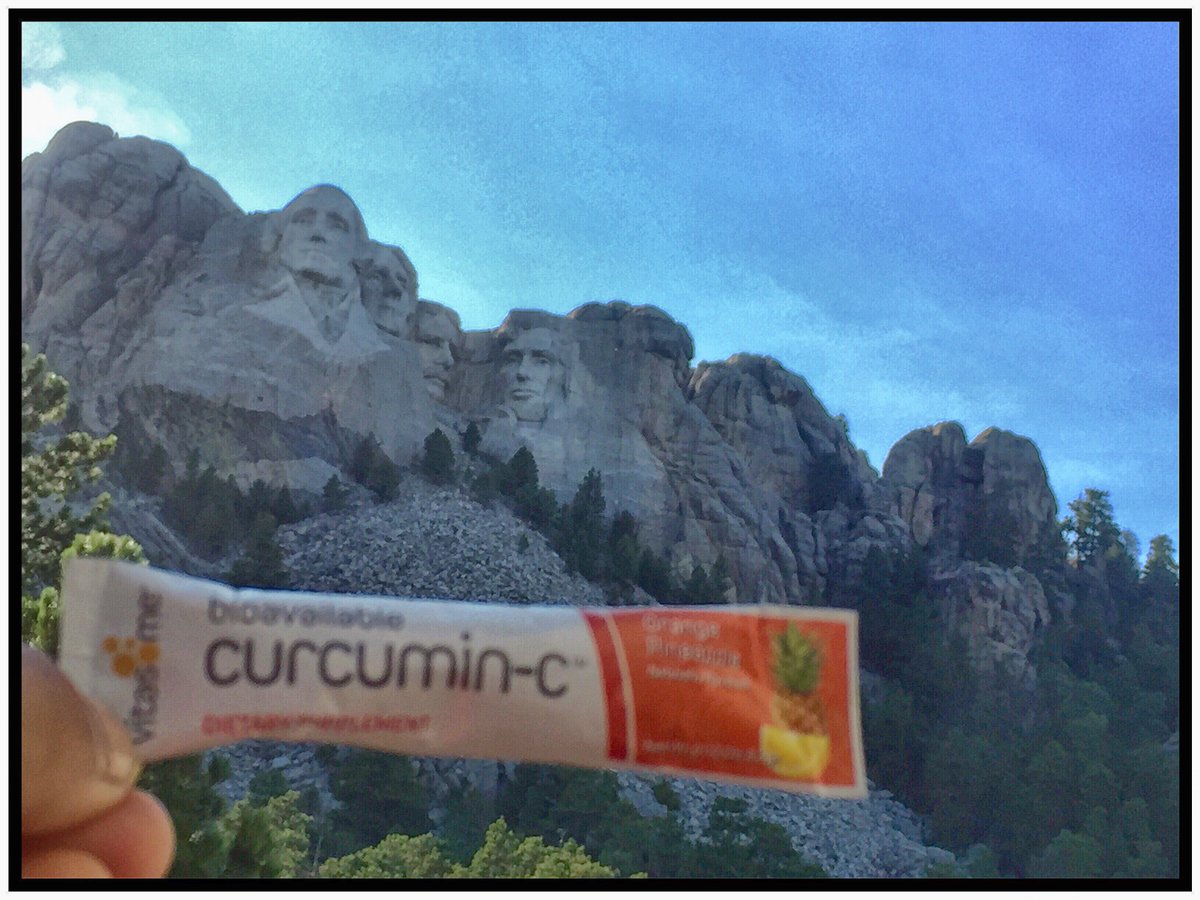 #Curcumin-C does Mount Rushmore. Keeps you going all day long.