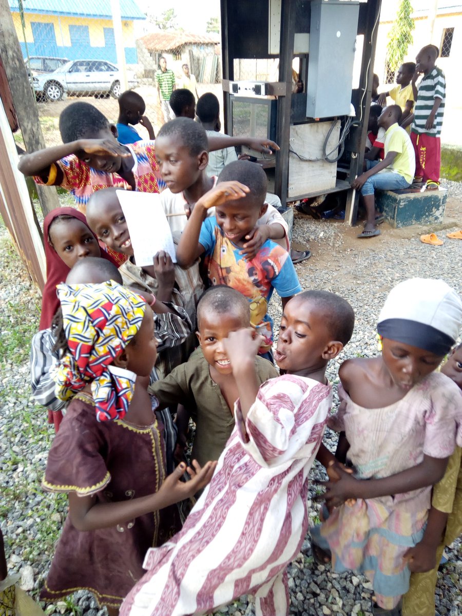 SulejaHub's tweet photo. Children having fun at their Hello Hub build in Suleja, Niger State Nigeria by @ProjectsforAll @HelloWorldPFA @katrinmacmillan @rollswells https://t.co/oOfxPXo0f6