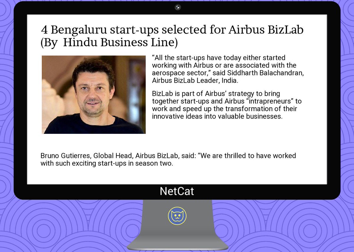 SidMehta91's tweet image. 4 bengaluru  #start-ups selected for  #airbus  #bizlab