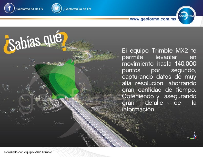 GeoformaSAdeCV's tweet photo. ¿Sabías qué? 
#Sabíasqué #Geoforma #MX2 #Trimble #Topografia #3D #imagen #BuenViernes https://t.co/QfMQOMaJNA