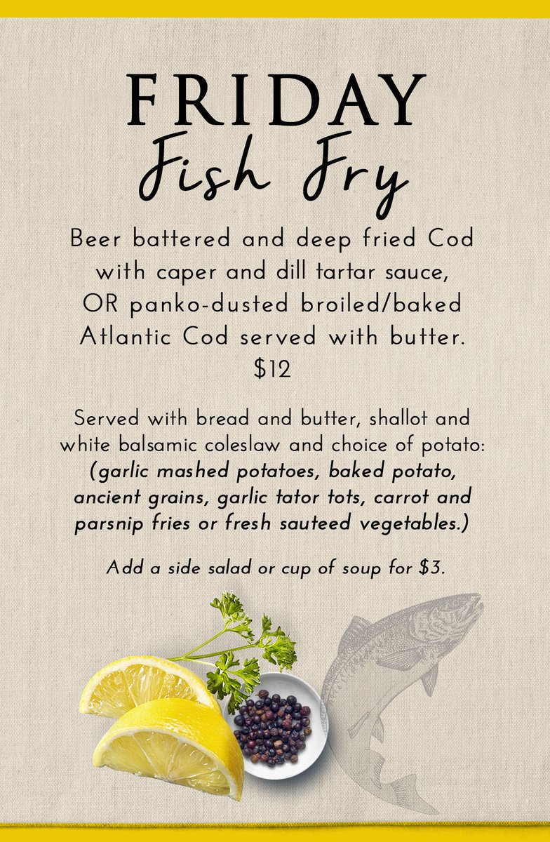 DellsHighRock's tweet photo. Its Friday in Wisconsin, so you know what that means... FISH! Our tartar sauce is crazy good, stop in if you don't believe us! https://t.co/lyLWo6jvzx
