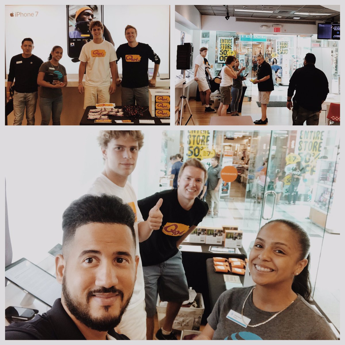 TheRealArthurQ's tweet photo. Having fun with these great guys from Q104.3... showing appreciation to our customers #OneNYNJ https://t.co/Kx5D5ddNZe