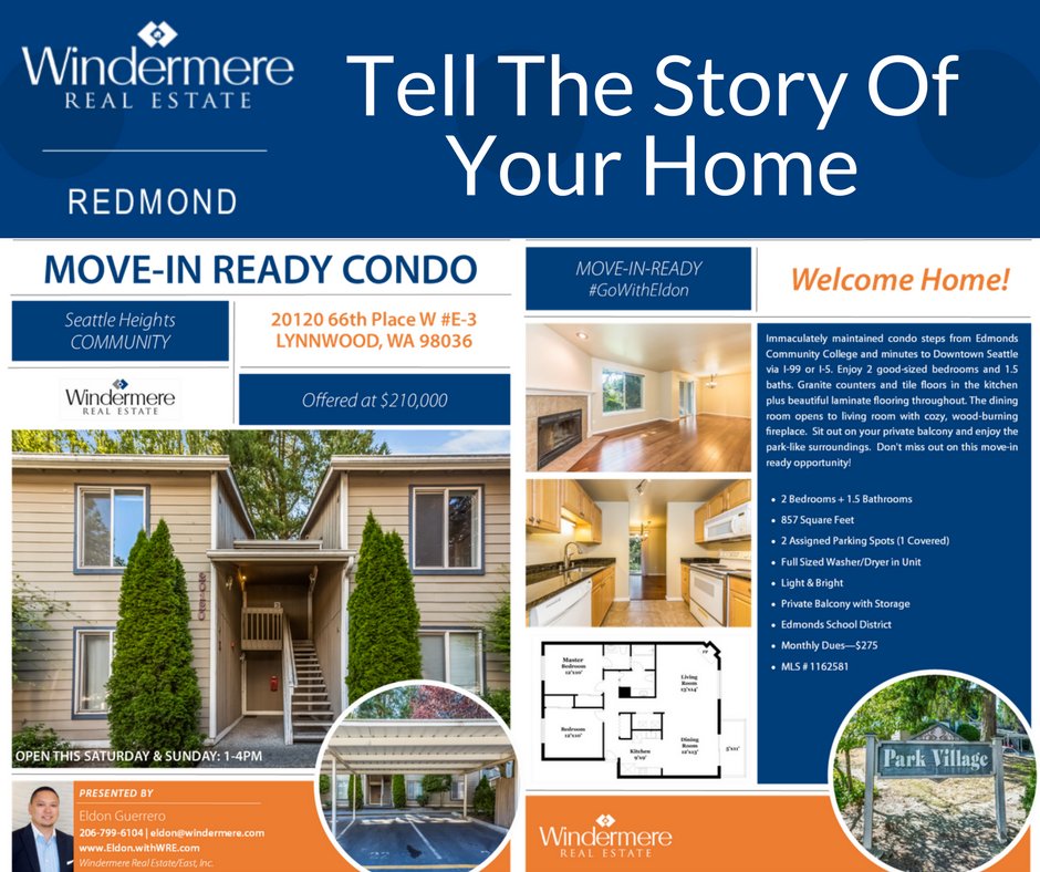 Windermere98052's tweet photo. #JustListed Don't miss out on this #cozy move-in ready condo in Lynnwood!
#OpenHouse SAT & SUN 3pm-6pm https://t.co/g8Vq9mSbuY #GoWithEldon https://t.co/bBKVVIa5D6