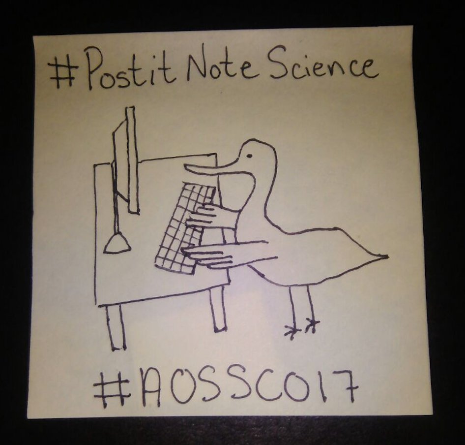 AmOrnith's tweet photo. Excited to share that @ AOS membership booth @ #AOSSCO17 we'll have posits & pens available so you can #PostItNoteScience!
#ornithology https://t.co/gELBC9rupv