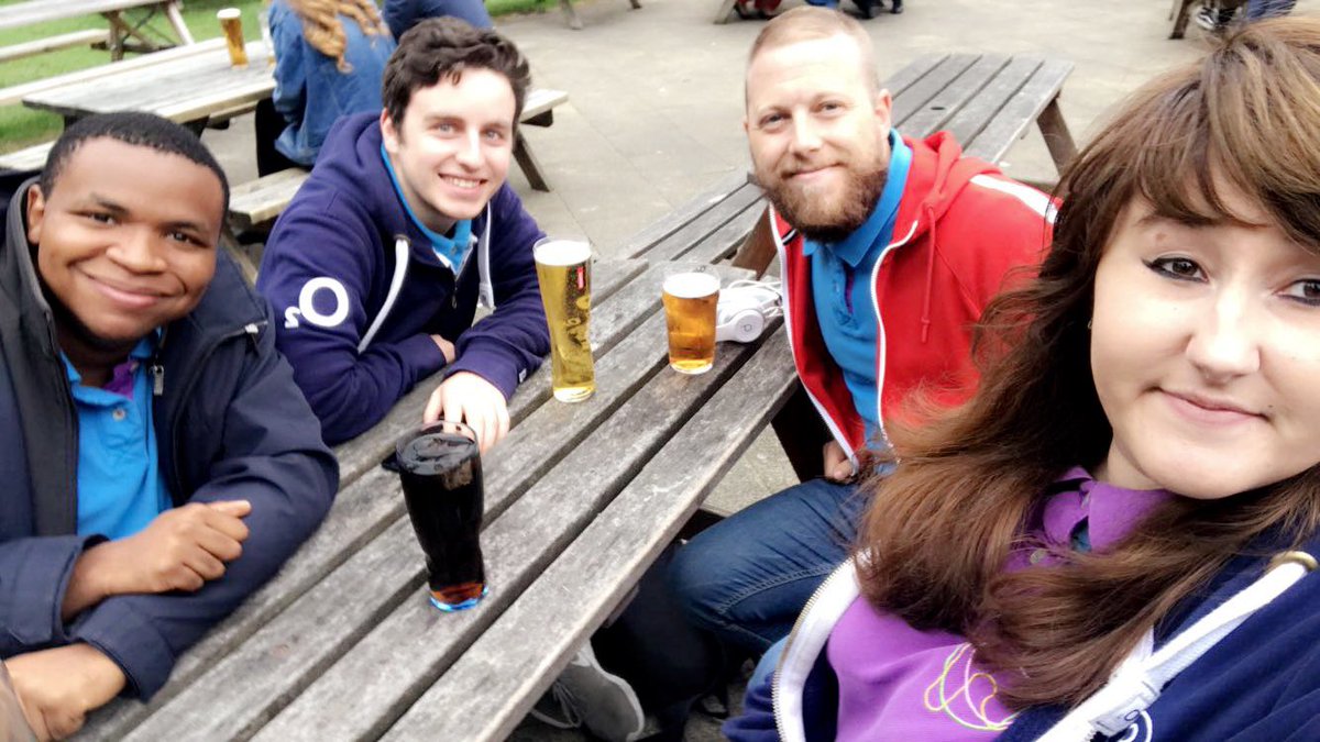 A great team bonding exercise watching <a href="/leedsrhinos/">Leeds Rhinos</a> vs <a href="/WiganWarriorsRL/">Wigan Warriors 🍒⚪️</a>