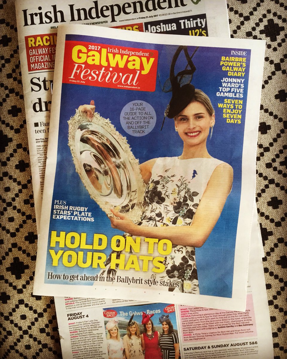 AthloneTC's tweet photo. @bairbrepower thank you for the fab piece on #FridaysFairLady Dress: @Oasis_Ireland | Headpiece: @suziemahony https://t.co/IEBEEWAVOH