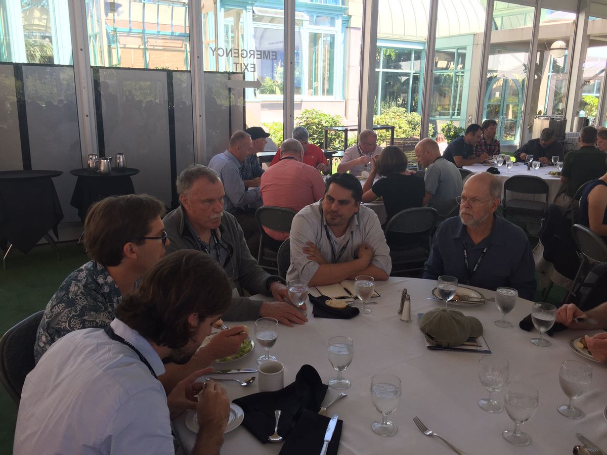 RArlinghausFish's tweet photo. Sandwiched by @hilbornr and @FreshwaterSteve while chatting about recreational fisheries issues #wrfc8 https://t.co/QI1WkmXrBm