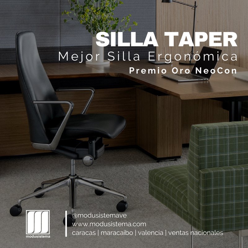 Modusistemave's tweet photo. La silla #Taper de #Geiger ganó premio de ORO a la mejor silla ergonómica. Descubre más aquí: https://t.co/QSnua2Qyco
#Ergonomic #NeoCon17 https://t.co/D4olmMMLTK