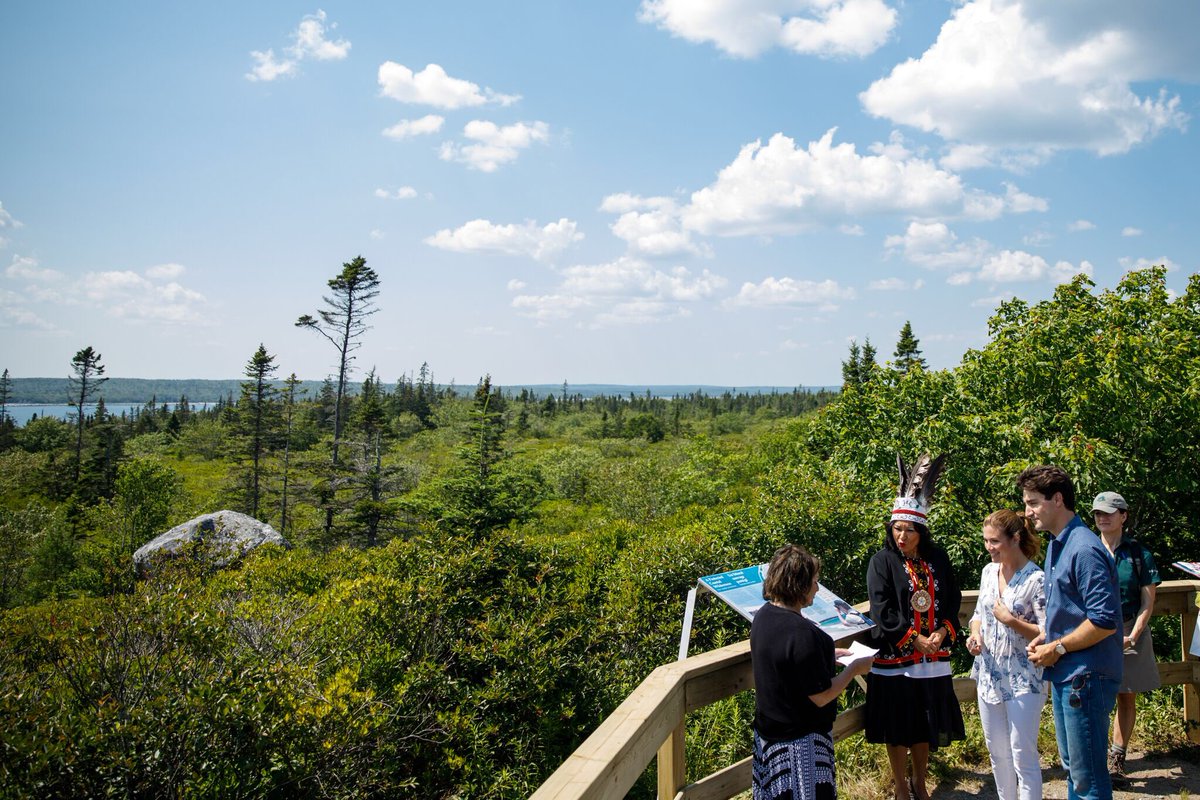 JustinTrudeau's tweet photo. Visiting beautiful Kejimkujik National Park Seaside - don't forget, all of Canada's national parks are free to visit in 2017. #Canada150 https://t.co/FsE5Znq8sJ