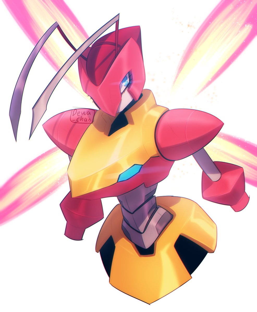 Queen bee from Megaman ZX Advent! 🐝🔥💕 One of my favourite