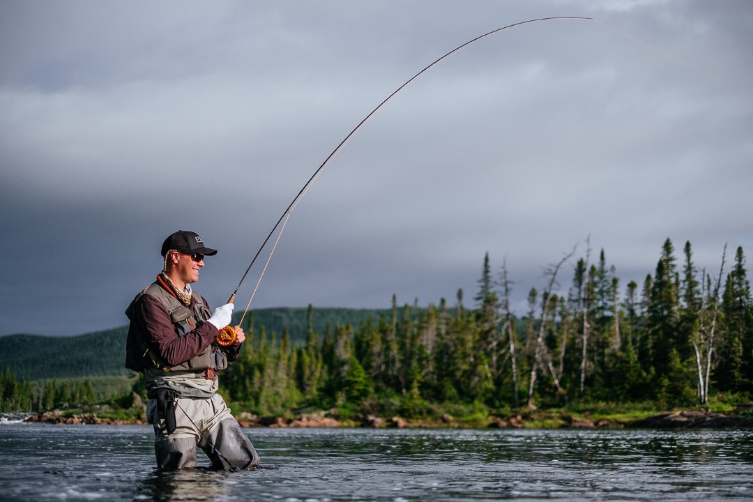 ScottRONiNphoto's tweet photo. Nothing like tight lines in the early morning! #ExploreNL #atlanticsalmon #fishnl #flyfishing #fujifilm #xt2 https://t.co/XwuBgAId9L
