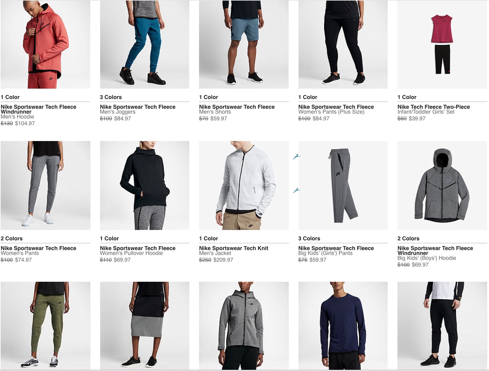 Nike Tech Fleece on Clearance 