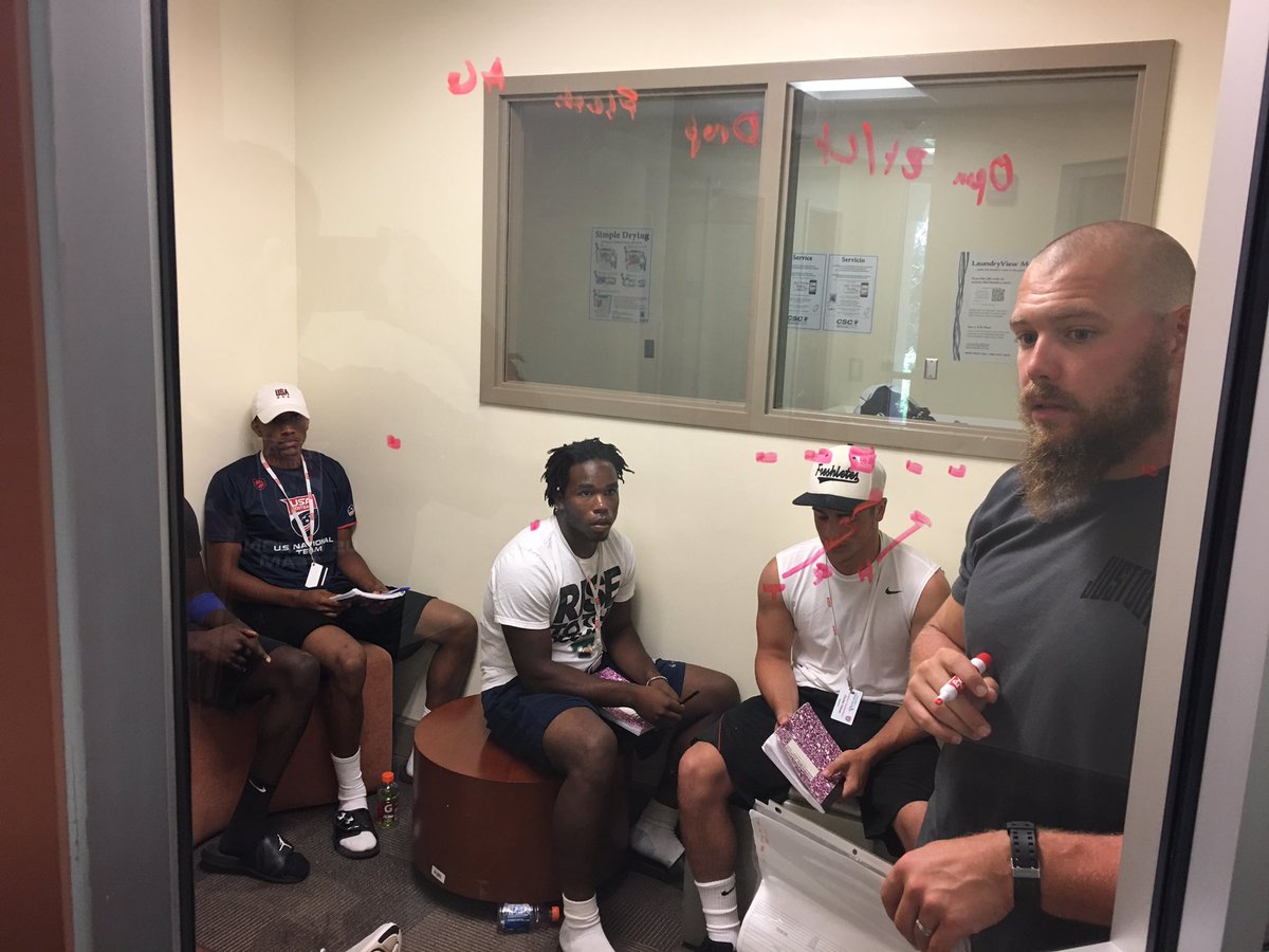 CoachRyanLarsen's tweet image. Off Staff @Coach_GReese @JakeSpalik1 @TNeymeiyer @Coach_Scola in final mtgs before games @ the @USNFT GA Dev Games! #EarnYourStars @CoachAI