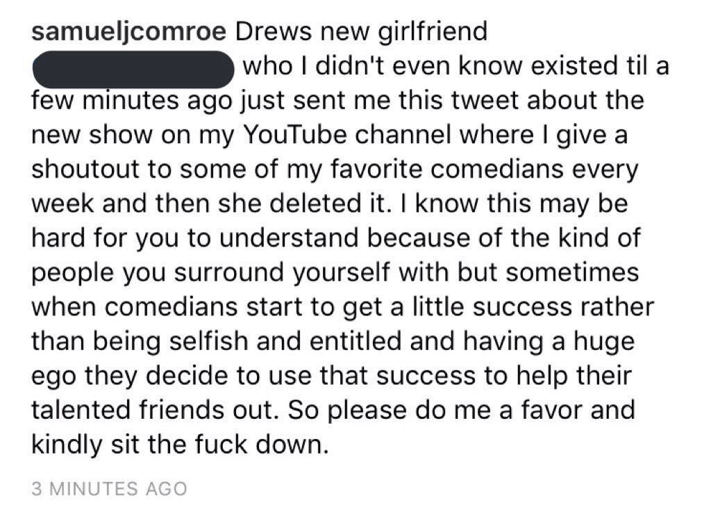 gippywhite's tweet image. Y would u affiliate w/ some1 who takes pleasure in unjustly publicly demeaning,berating &amp;amp; belittling women? Especially new female comedians!