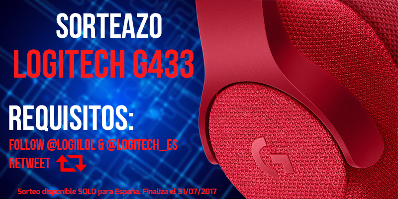 LoGiiLoL's tweet photo. Sorteazo Logitech G433 de la mano de @Logitech_ES
Finaliza 31/07/2017 suerte a todos!! ✌️ https://t.co/jwKyhMSQ7i