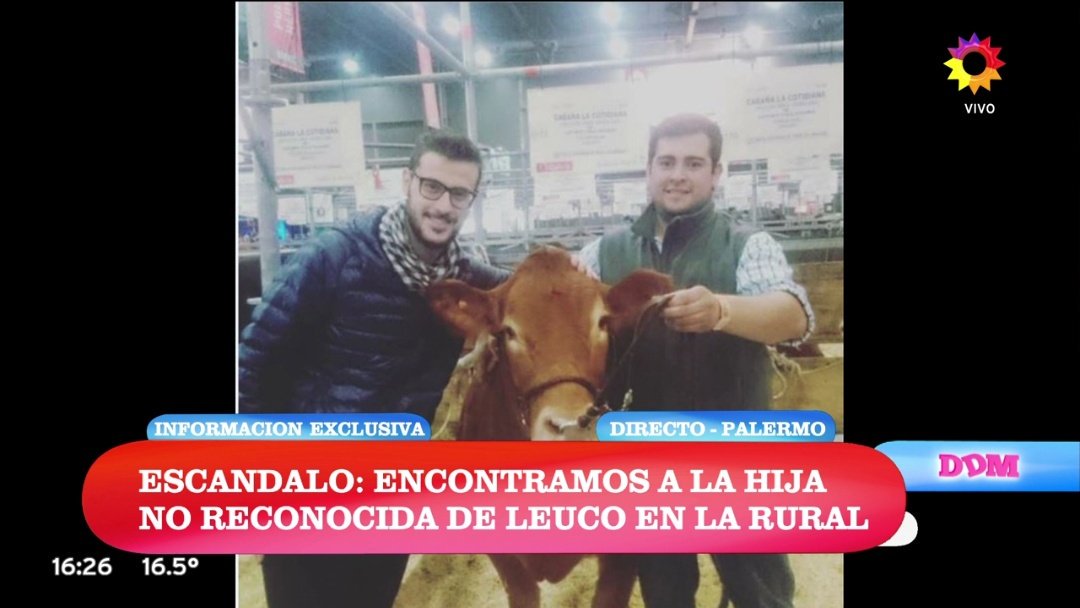 Escándalo: Encontramos a la hija no reconocida de <a href="/diegoleuco/">Diego Leuco</a> en La Rural. #Leuca 😂 <a href="/nachojuliano/">Nacho Juliano ⭐️⭐️⭐️</a> #DDM