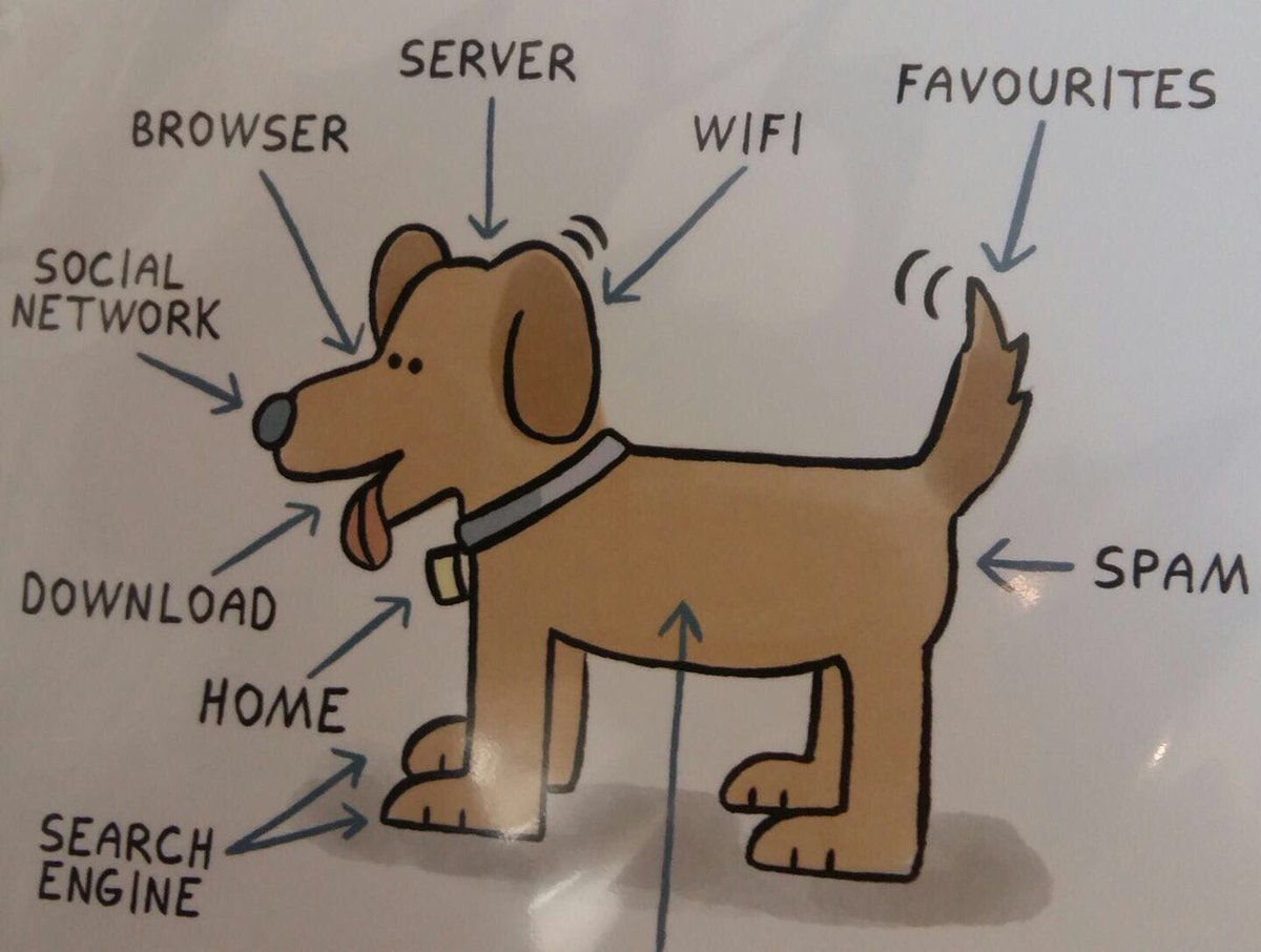 InnoSparkICT's tweet photo. ICT and the internet according to a dog! #creativity #ict #dog #innovation https://t.co/j5Yj6nlOKM