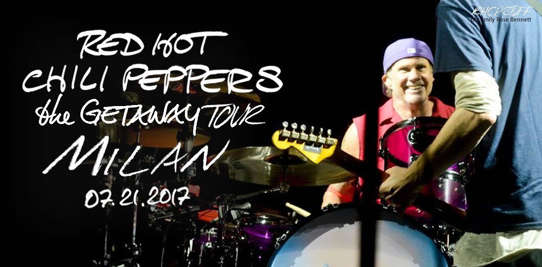 RHCPStuff's tweet photo. Milano Summer Festival! #MSF 
#RHCP #RedHotChiliPeppers #Italia #RHCPIT #TheGetawayTour #Milan https://t.co/CUwYVUrf4e