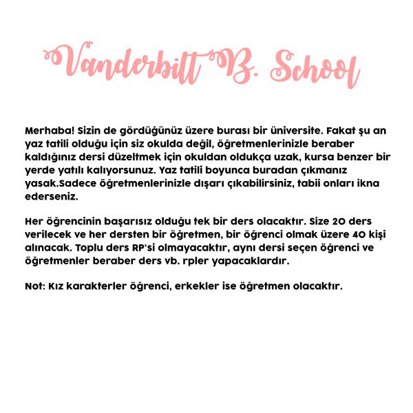 VanderbiltBS's tweet photo. Aramıza katılmak için bilgileri okuduktan sonra mention atmanız yeterli, iyi RP'ler! https://t.co/V4nlYwdMgi
