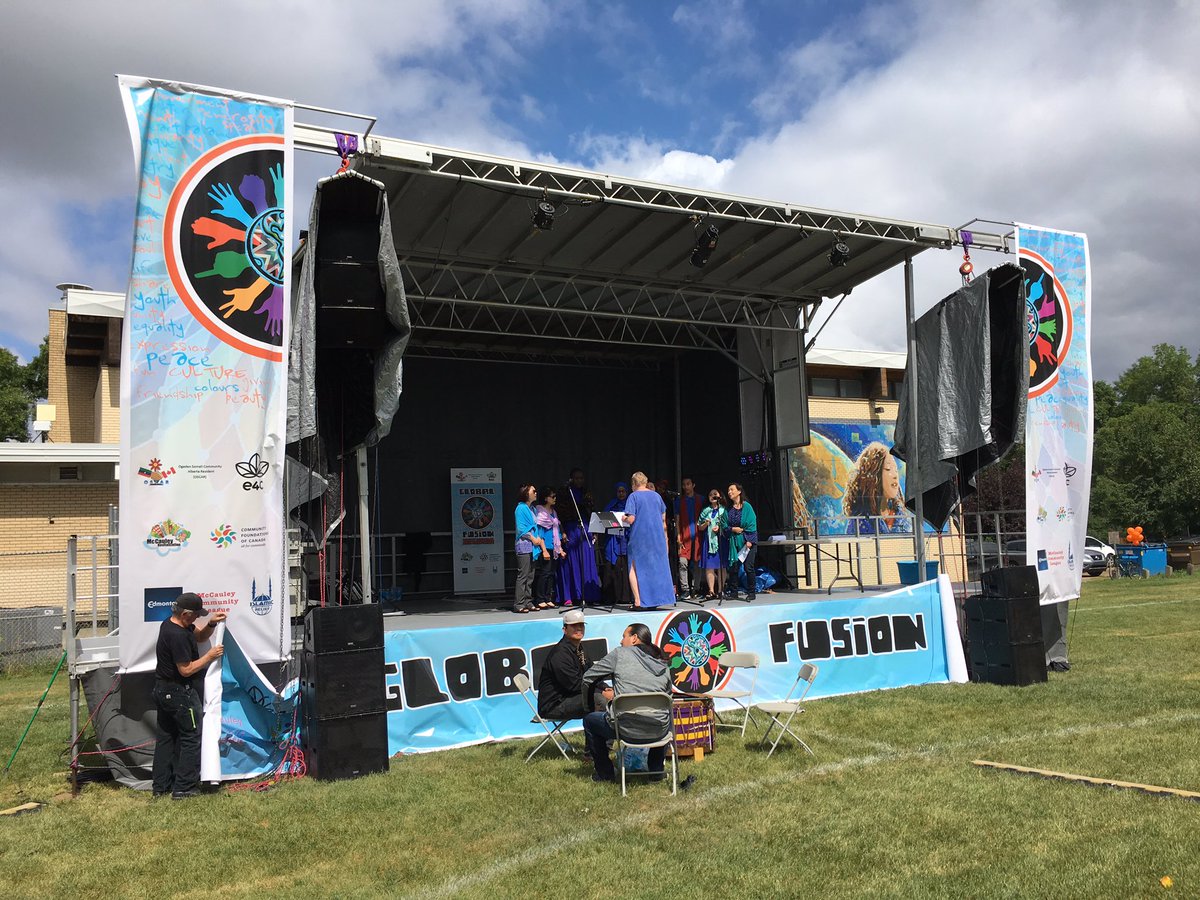 AndrewKnack's tweet photo. The @GlobalFusionYEG event is on now until 7pm at Giovanni Caboto Park. All are welcome to celebrate the diversity in #yeg. #yegyouth https://t.co/jv1kaJBH1Z
