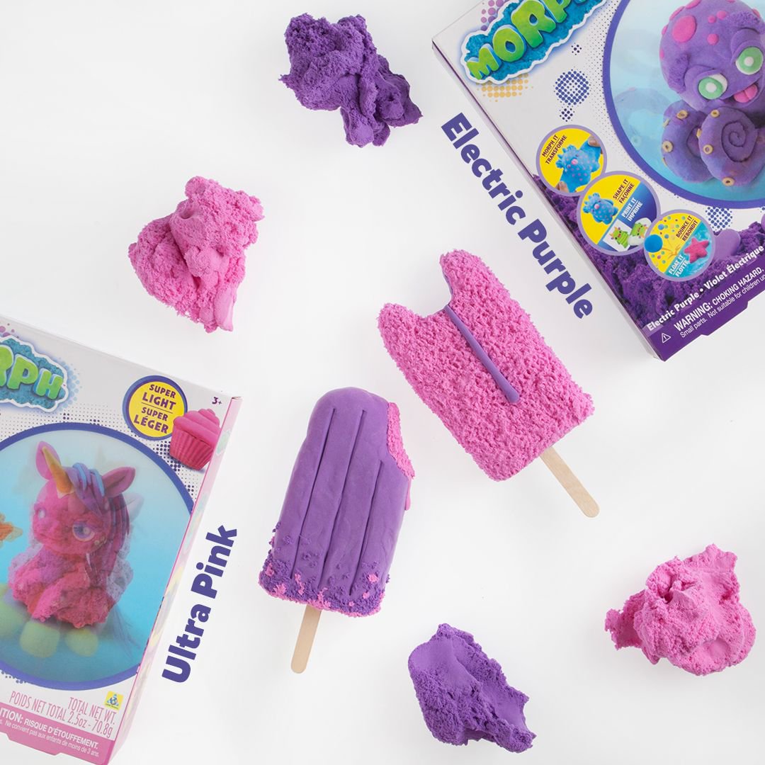 ORBToys's tweet photo. We mixed our #Morph and sculpted some cool treats!
.
.
#ElectricPurple #UltraPink #Popcycle #SummerTreats #Weekend #Morph #MorphIt https://t.co/KLjO54VeMC