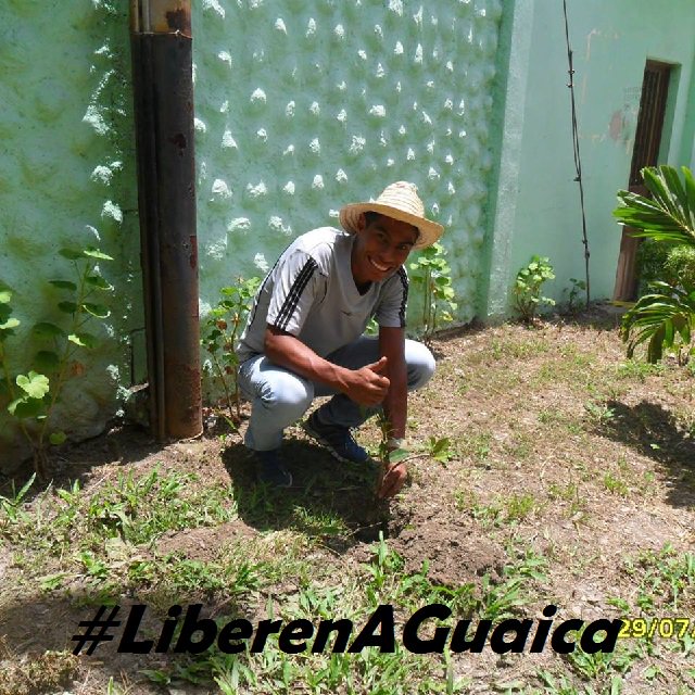 PJCampoEl1as's tweet photo. El delito cometido de @GuaicaipuroFR fue luchar por el cambio de nuestra Venezuela, hoy lo privan de su libertad #LiberenAGuaica https://t.co/o0F3gtcOEp