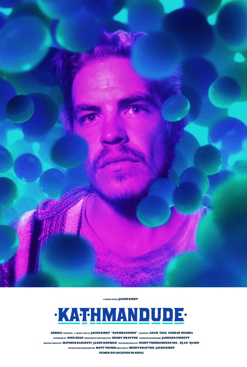 kdudemovie's tweet photo. Prepping for our #worldpremiere @lashortsfest on August 10th! Design by @lunarsaloon #poster #shortfilm #KATHMANDUDE https://t.co/1dXOm8HIUx https://t.co/pZCxWz4WkK