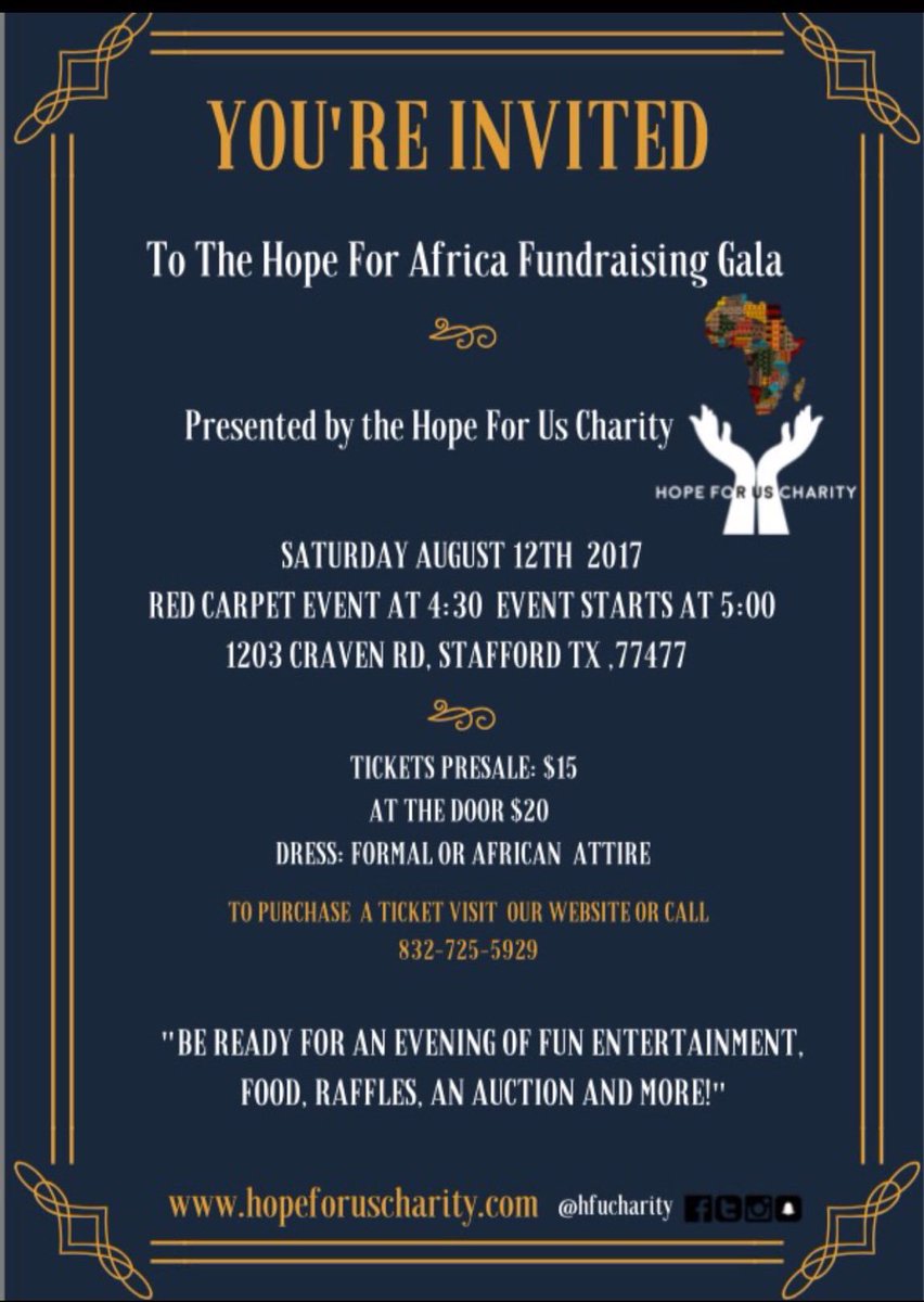 HFUcharity's tweet photo. Update on our upcoming Charity fundraising gala. Everyone says "Texas does everything bigger", support our charity into the next level! https://t.co/RXOIon4cp1